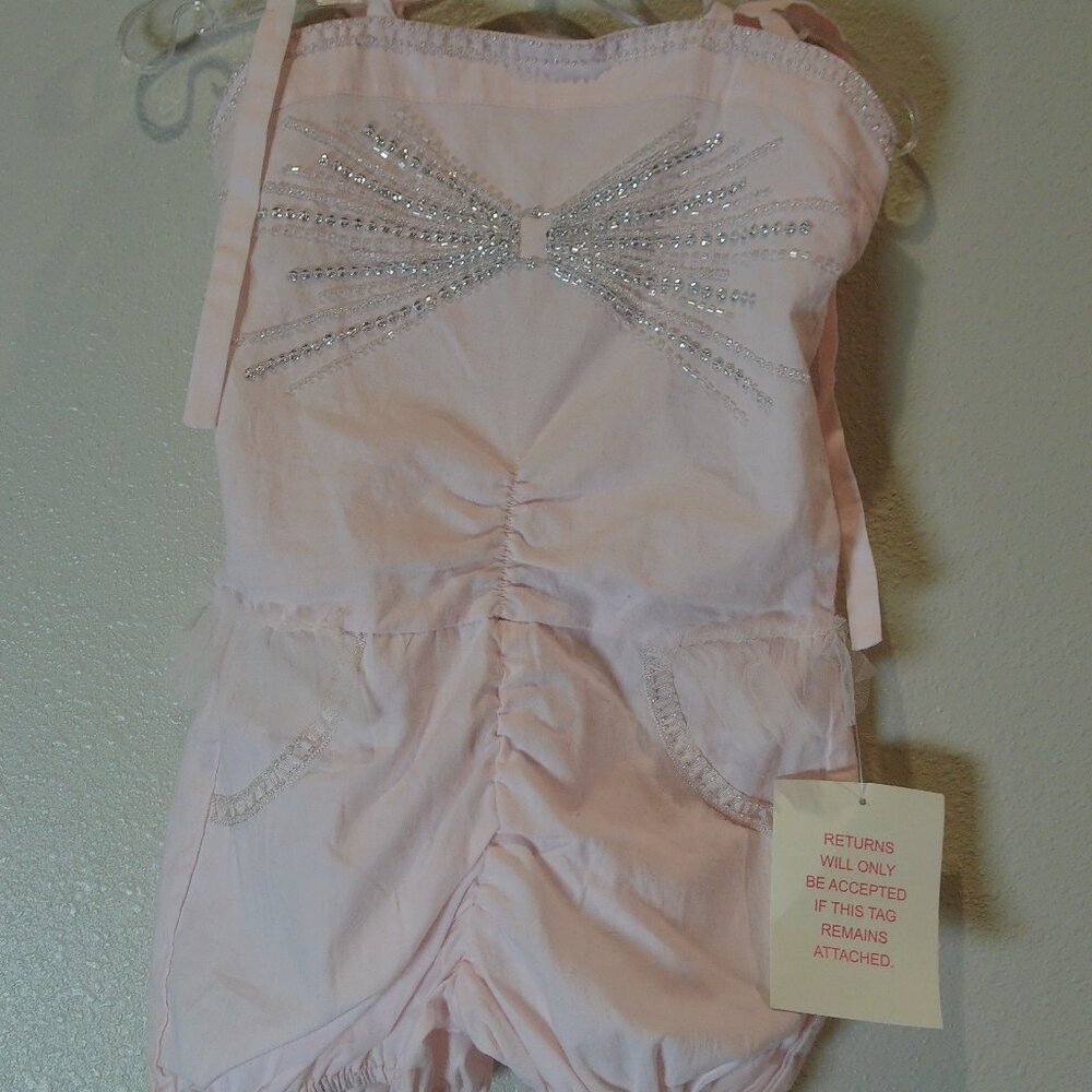 Tutu Du Monde starburst pink marshmallow onesie